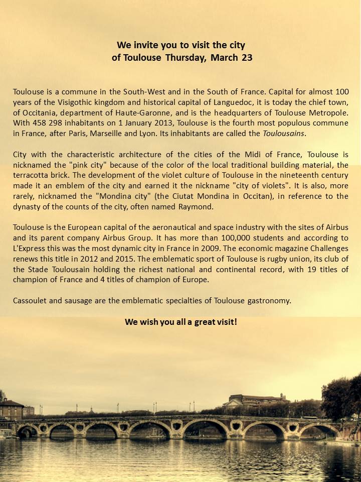 visite toulouse anglais 